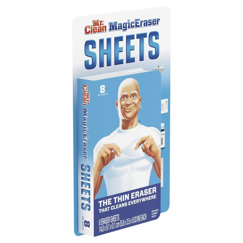 Mr. Clean 24376040 Mr Magic Eraser Sheets 8 Count (Pack of 1), White gallery