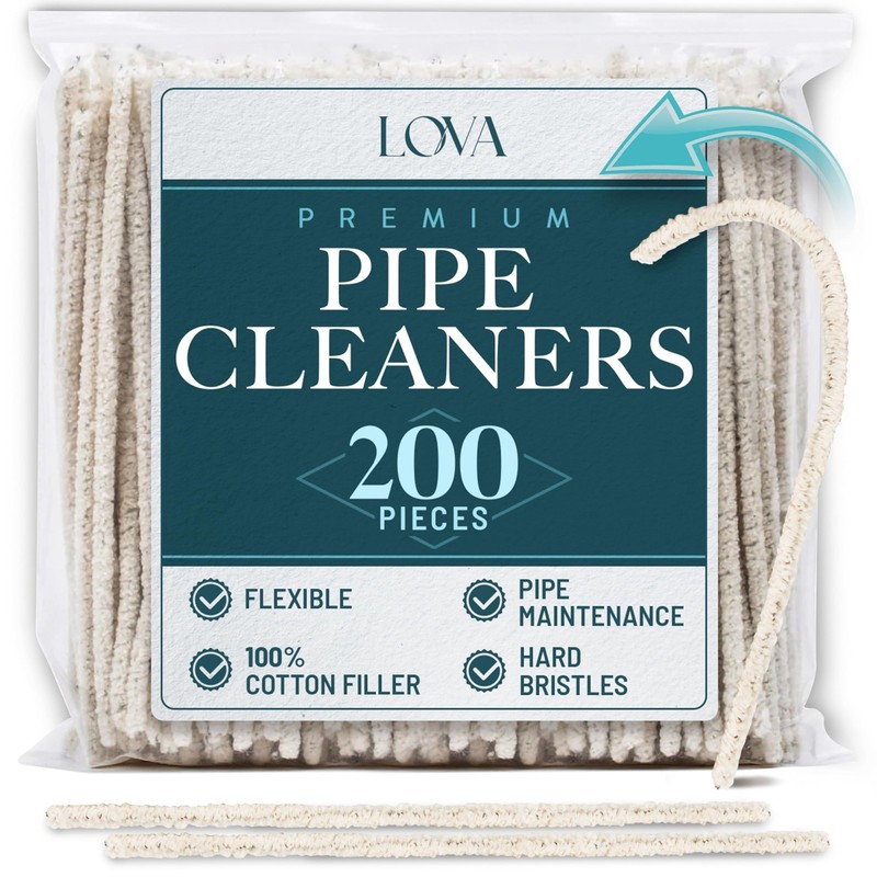 Pipe Cleaners Bulk 200 Pack 200 Count (Pack of 1), Hard Bristle (Teal label)