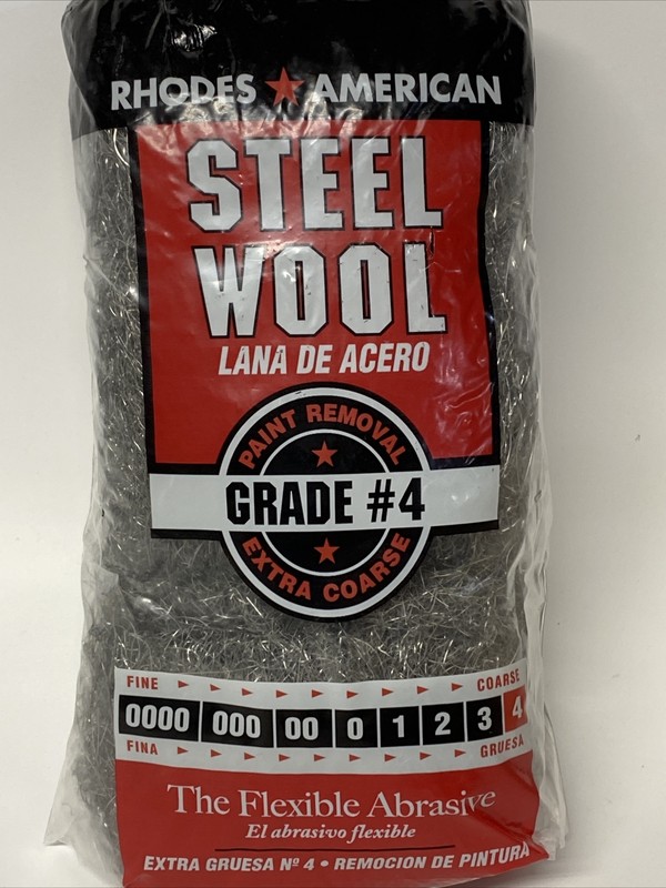 Rhodes American 10121116 4-Grade Steel Wool Pads Extra Course (Pack of 12) New gallery