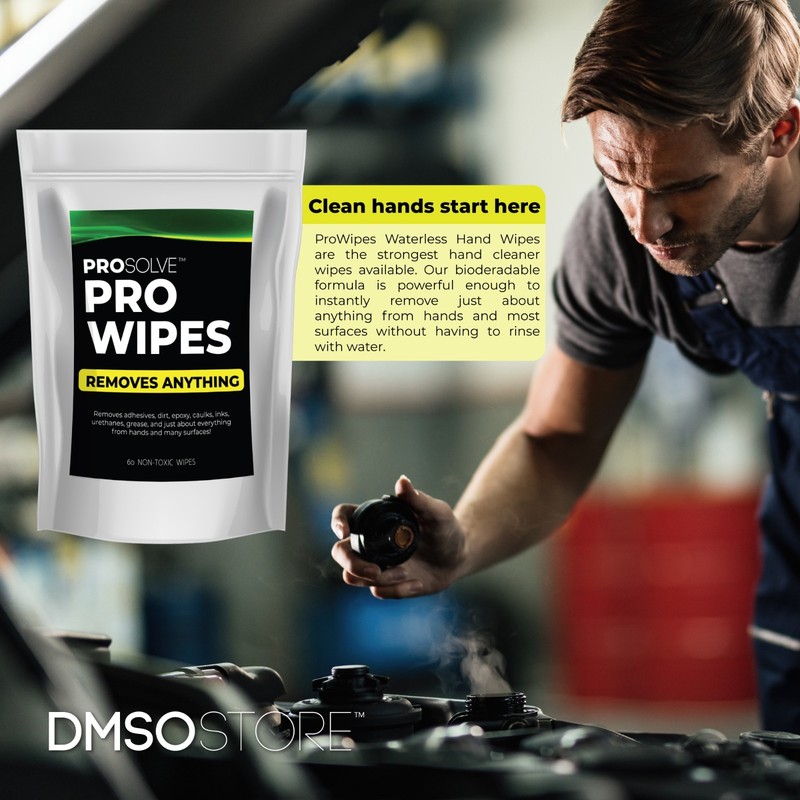 Prosolve Pro Wipes | Industrial Waterless Hand Wipes| 2 Bag (60 count each) gallery