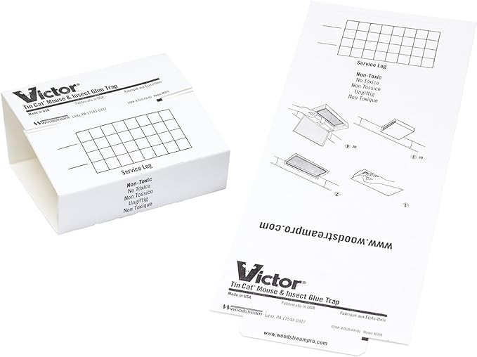 72 Victor Mouse Traps Glue Traps Sticky Trap GlueBoard - 72 Tin Cat Mouse Boards