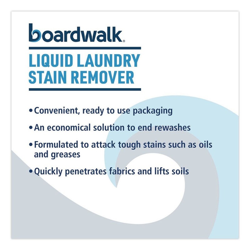 Boardwalk 4852 Liquid Laundry Stain Remover - Fresh and Clean Scent (6/CT) New gallery