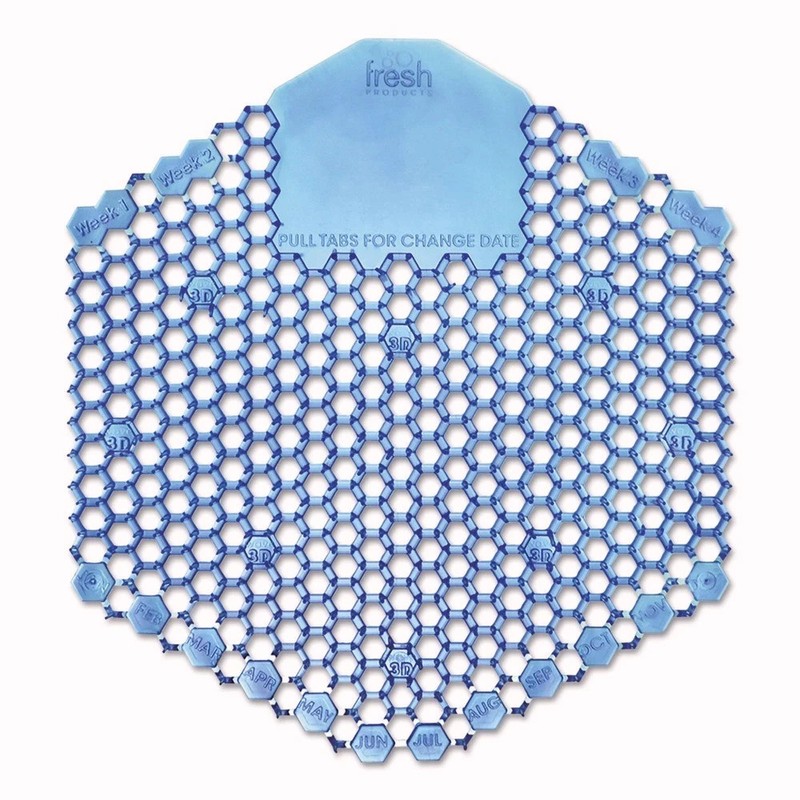 Fresh Products 3WDS60CBLBX Wave Urinal Screen - Cotton Blossom, BL (10/Box) New