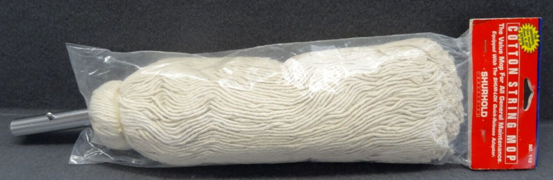 NEW Shurhold Cotton String Mop Refill Head No. 112 Shur-Lok Quick-Release Shaft