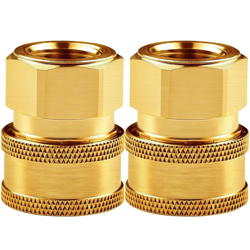 Pressure Washer Couplers Brass Fittings, 2 Pack 3/8 inch Inch,