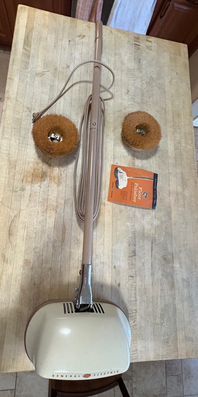 Vintage GE Twin Brush Scrubber Model P11FP4 w/2 Brushes Working w/ Manual FP-4