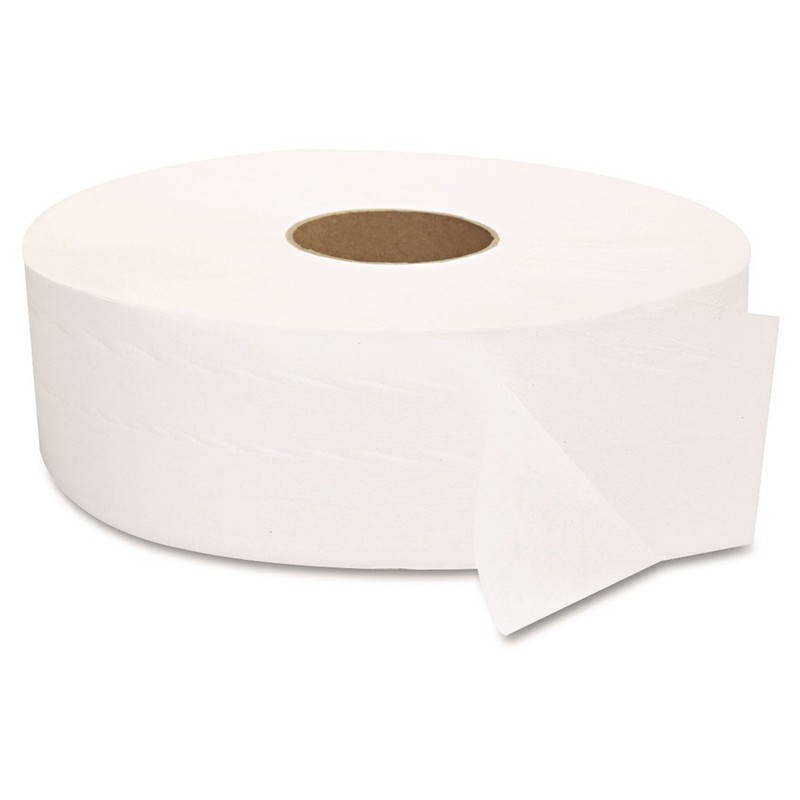 GEN 1513 3.3 in. x 1375 ft. 2-Ply JRT Jumbo Bath Tissue - White (6/Carton) New gallery