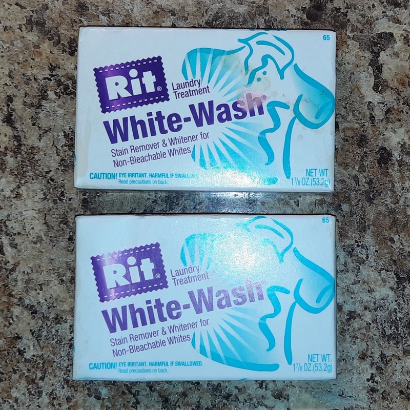 2 VTG RIT Powder Stain Remover Old Formula White Wash Laundry Treatment Whitener