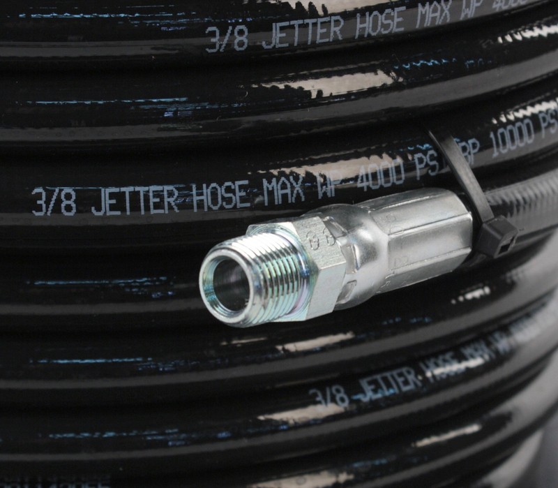 Schieffer 3/8" x 250' 4000 PSI Thermoplastic Sewer Jetter Hose & 12.0 Nozzle gallery