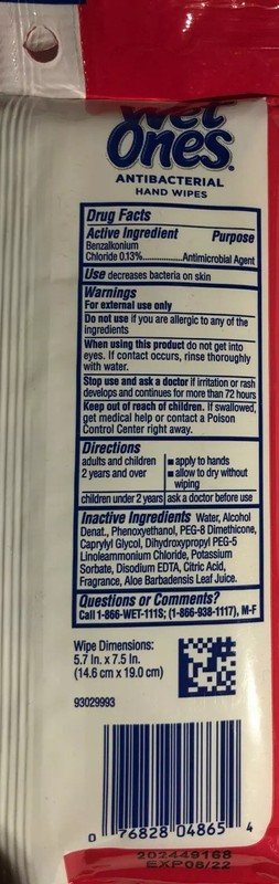 Wet Ones Hand Wipes 20 pcs pk New Ship24HRS gallery
