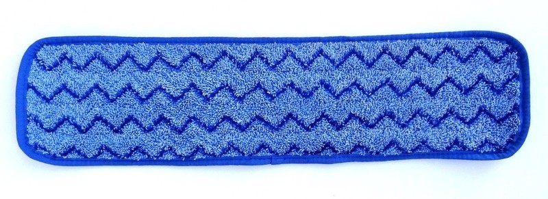 18 inch Microfiber Damp Room Mop - Blue