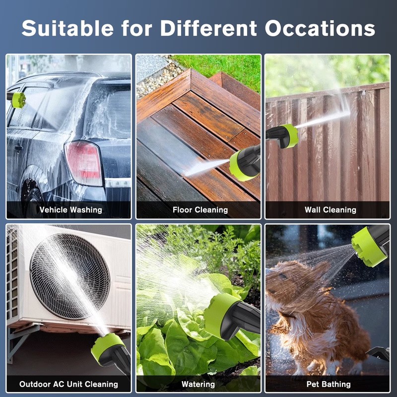 🔥 Cordless Electric High Pressure Water Spray Gun Portable Car Washer Cleaner gallery