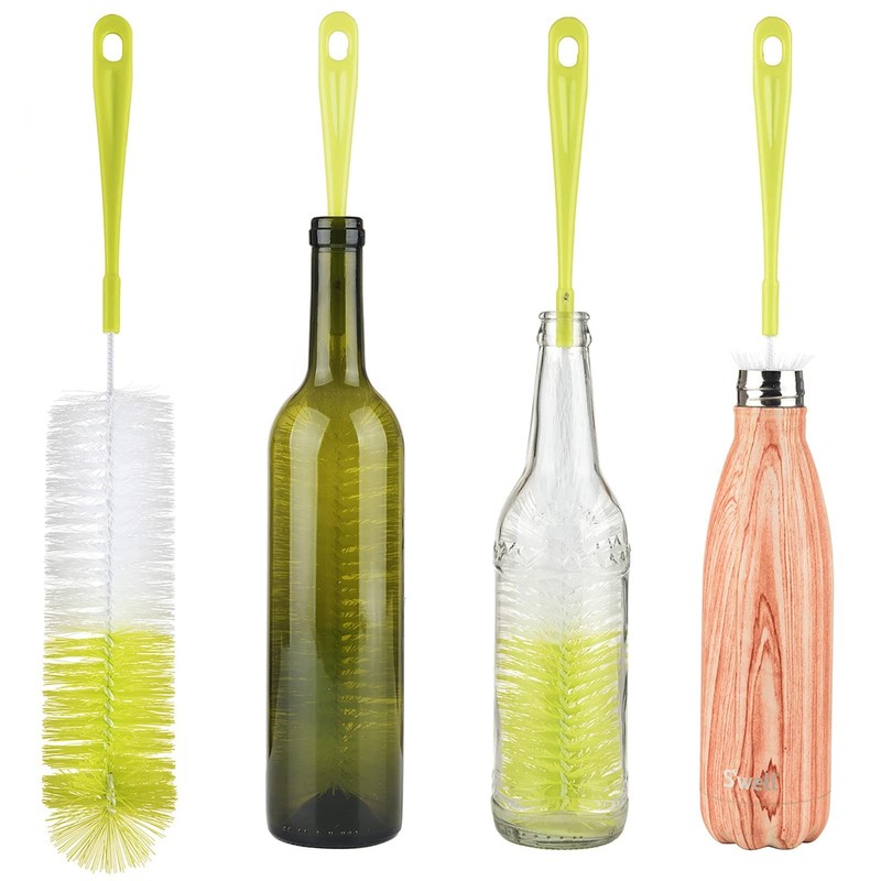 ALINK 16 inch Long Bottle Brush Cleaner for 1 Count (Pack of 1), Light Green