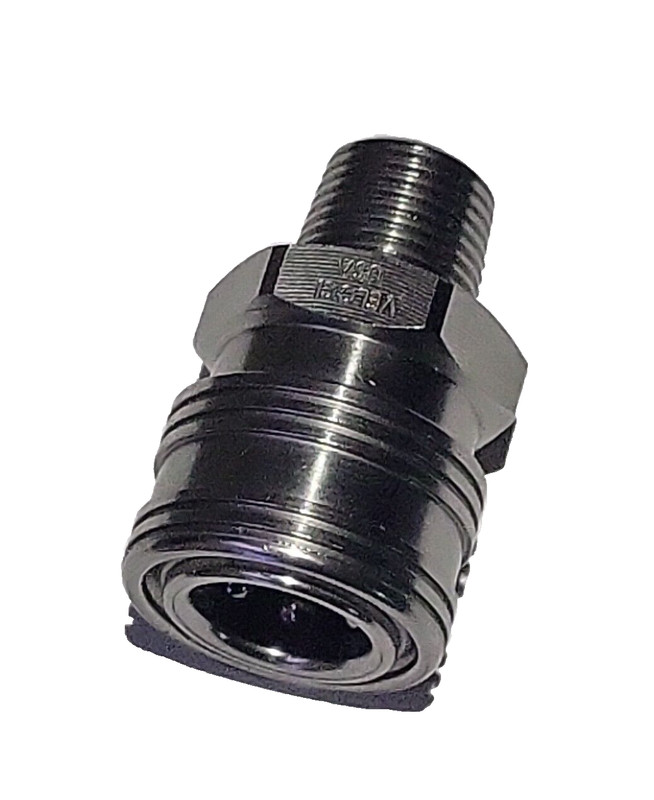 Prima 3/8 NPT Quick Connect Coupler Male Stainless Steel – MTM Veloci – USA