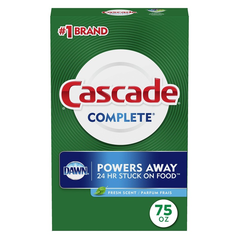 Cascade Complete Powder Dishwasher Detergent, 75 Ounce (Pack of 1), White