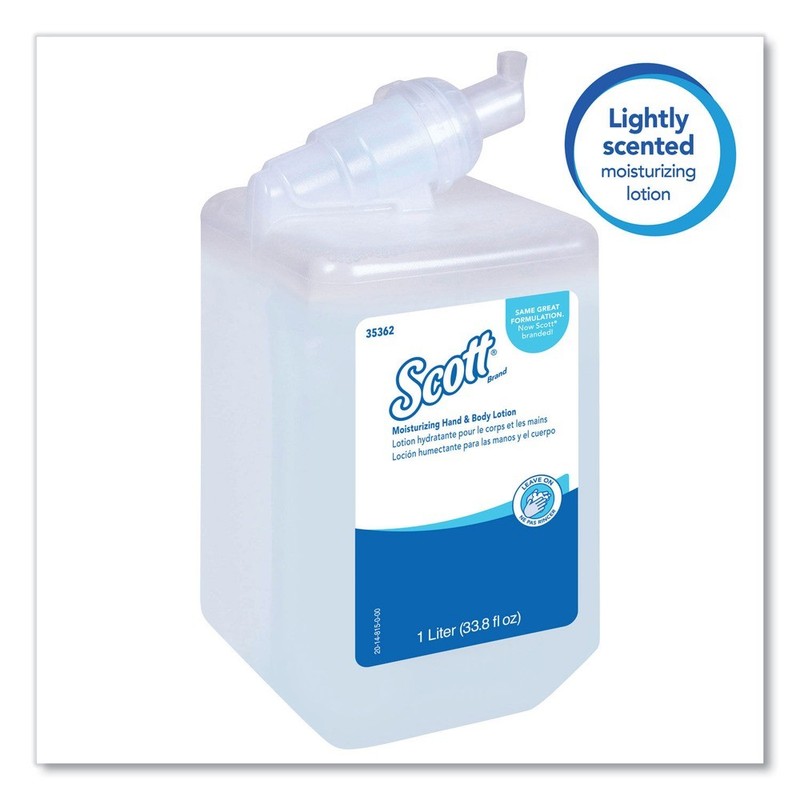 Scott 35362 1 L Bottle Moisturizing Hand and Body Lotion - Fresh Scent New gallery