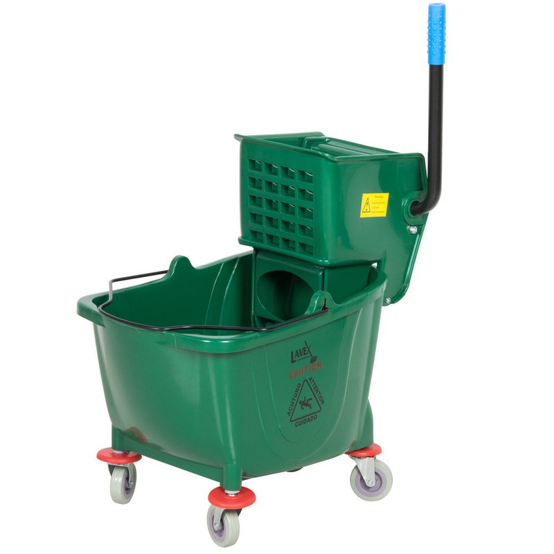 Industrial Lavex Janitorial Green 36 Quart Mop Bucket & Wringer Combo + $5 bonus