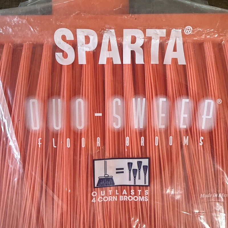 Sparta 12 In. Orange Polypropylene Flagged Upright Broom Head gallery