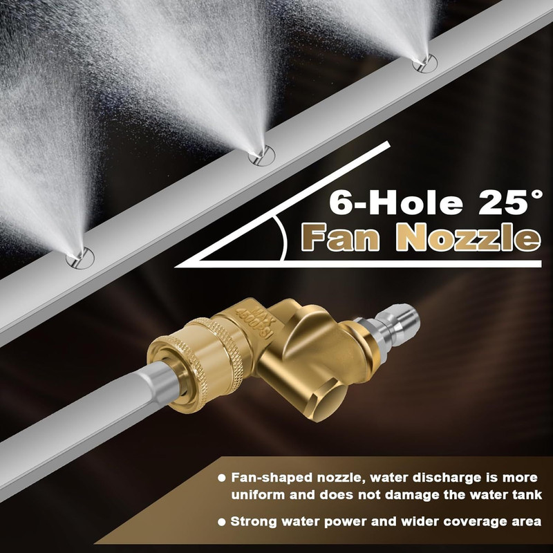 39'' Car Radiator Cleaning Wand, 25° Fan Nozzle Genie silvery gallery
