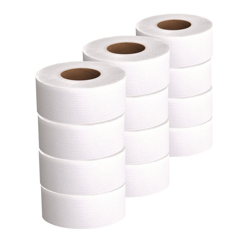 Scott 07805 Essential 2-Ply JRT Jumbo Roll Bathroom Tissue (12 Rl/Ct) New