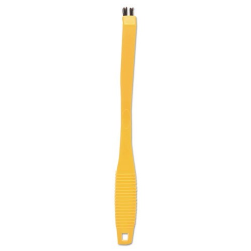 Rubbermaid Commercial Tile & Grout Brush, Synthetic Bristle, 2.5", Yellow Handle gallery