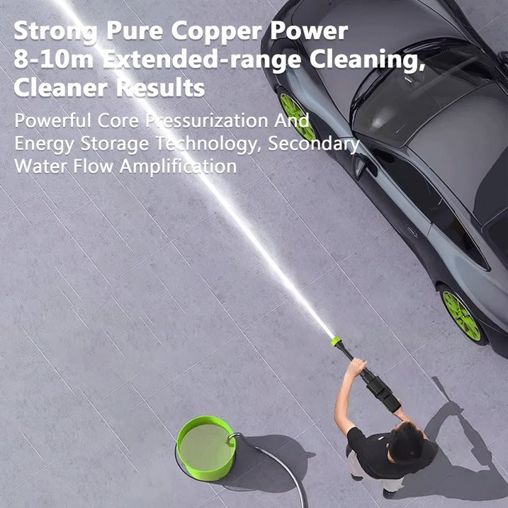🔥 Cordless Electric High Pressure Water Spray Gun Portable Car Washer Cleaner gallery