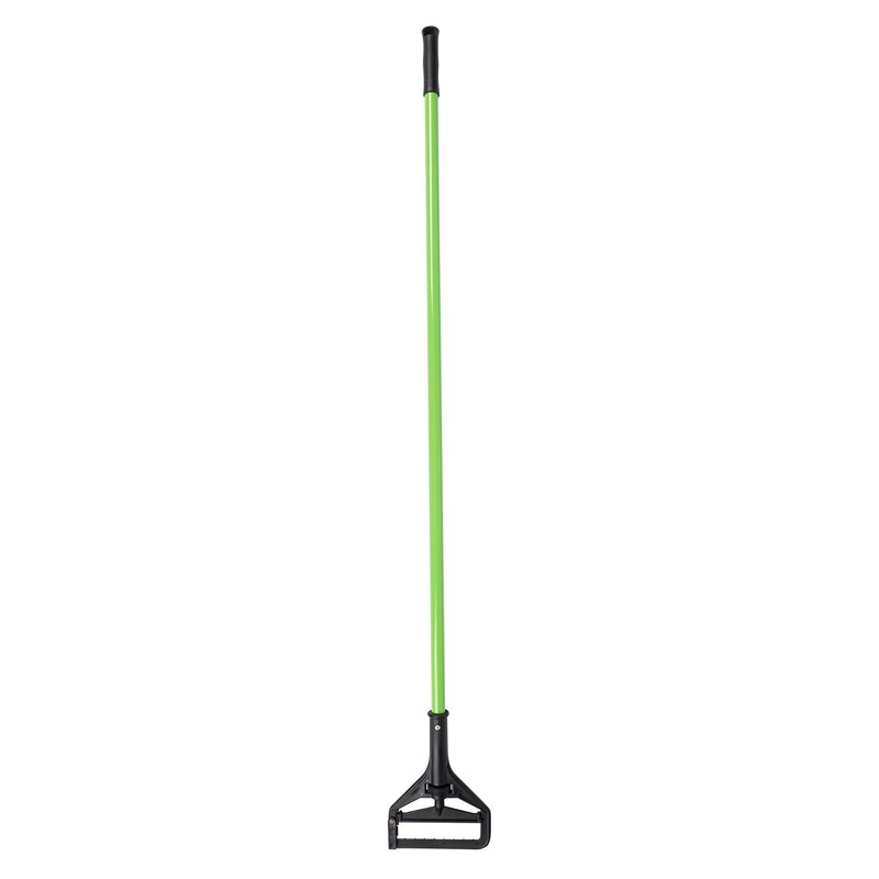 Restaurantware Green Iron Mop Handle Only 1 Count 60 Inch Quick Change Wet Mop