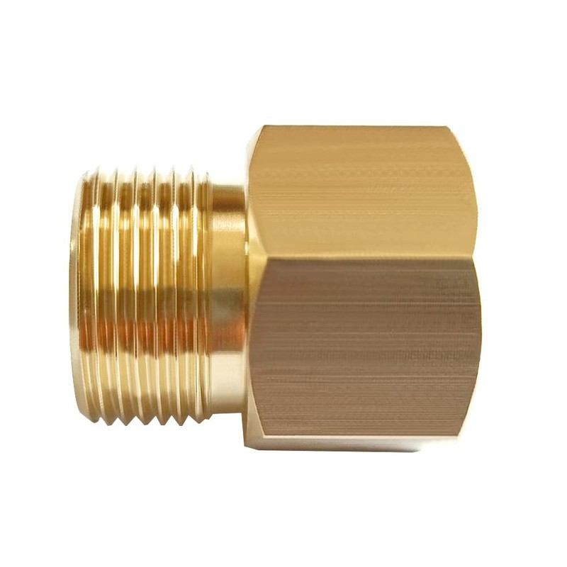 Uenede 2PCS Brass Pressure Washer M22-14mm Female x M22-15mm Male, gallery