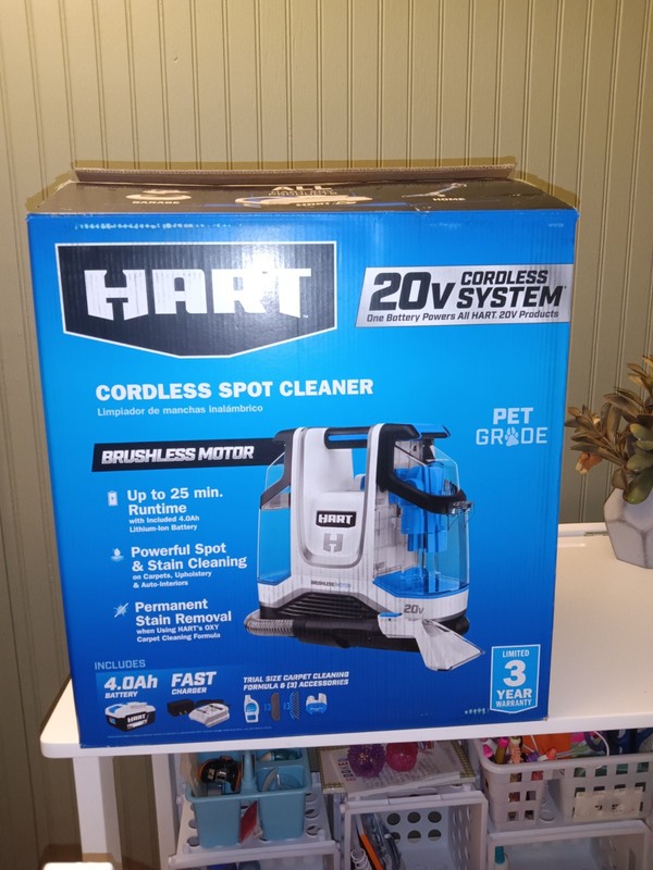 HART HPSP25B 20V Cordless Spot Cleaner TOOL ONLY NO BATTERY OR CHGR