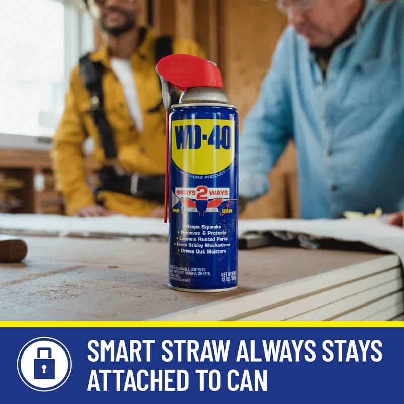 (2 Pack) WD-40 Classic 12oz Multi-Use Lubricant Spray with Smart Straw. gallery