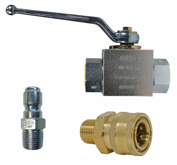 3/8″ Ball Valve Kit with GP Quick Disconnect Couplers 4,000 PSI