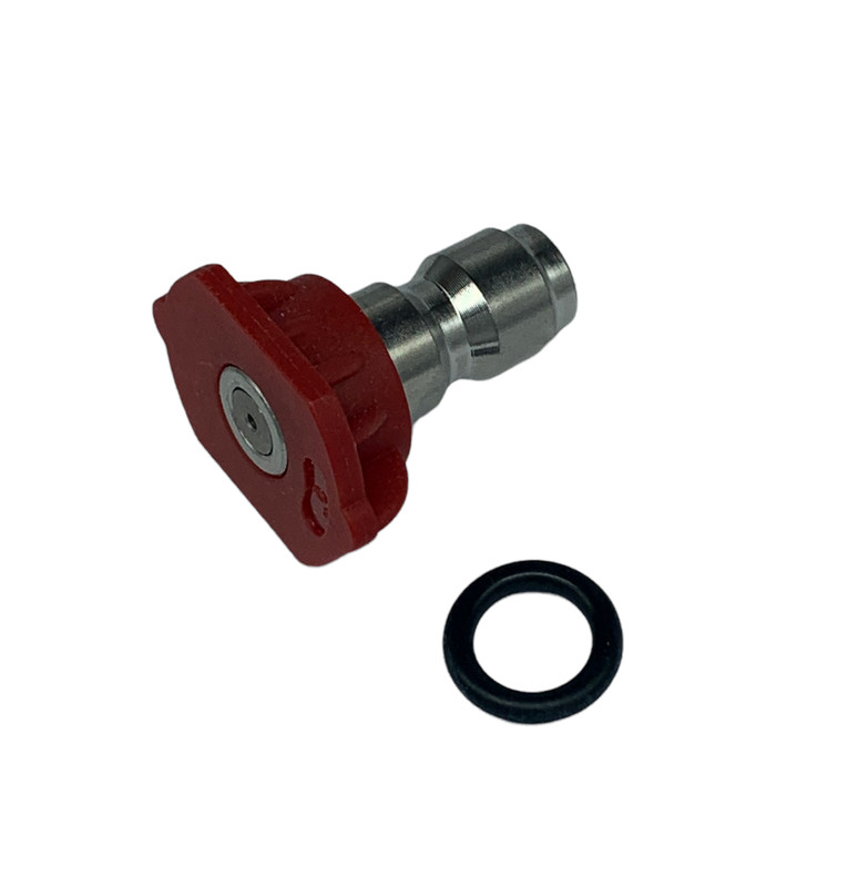 Pressure Washer Quick Connect Tip Nozzle Size 6 GPM Red 0 Degree Spray Angle