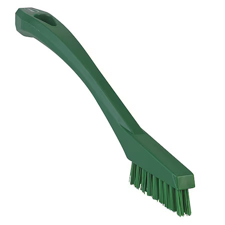 Vikan 44012 1/2 In W Detail Brush, Stiff, 5 1/2 In L Handle, 2 In L Brush,
