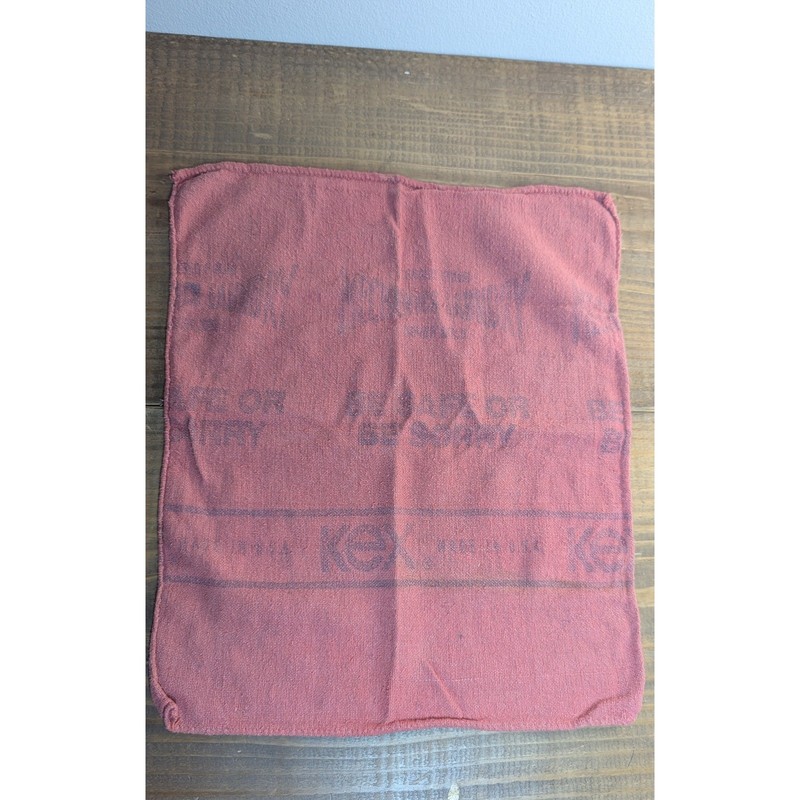 Lot of 7 Used Red Vintage Mechanic Shop Rags Kex Mechanics Laundry Made USA gallery