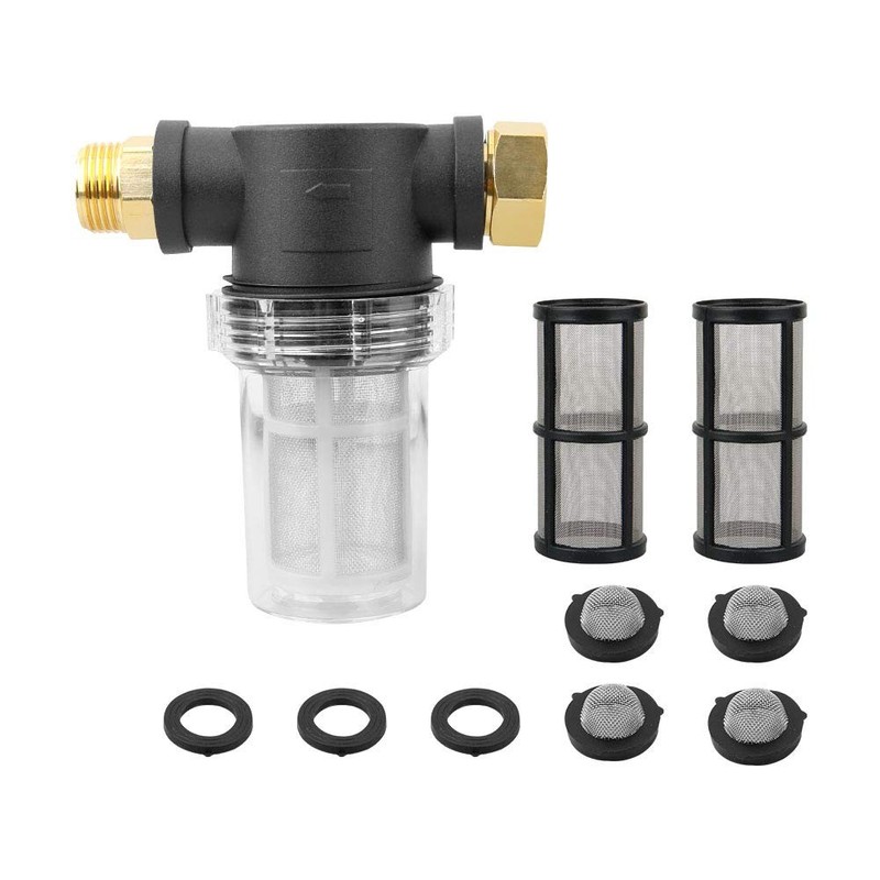 Sooprinse Garden Hose Inlet Filter for High Pressure Washer, 0.75 inches
