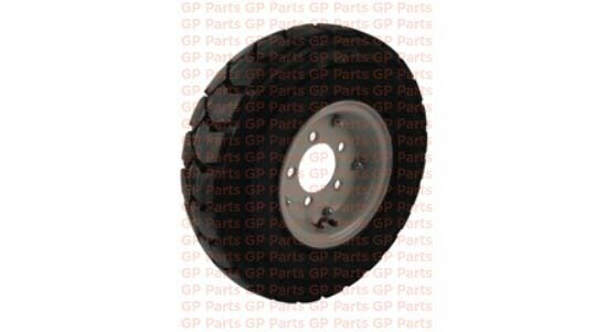 Tennant 47550, TIRE ASSY, 5.00 X 8, 10PR, AIR FILLED, 5H, SPLIT RIM, 6550,.6600,
