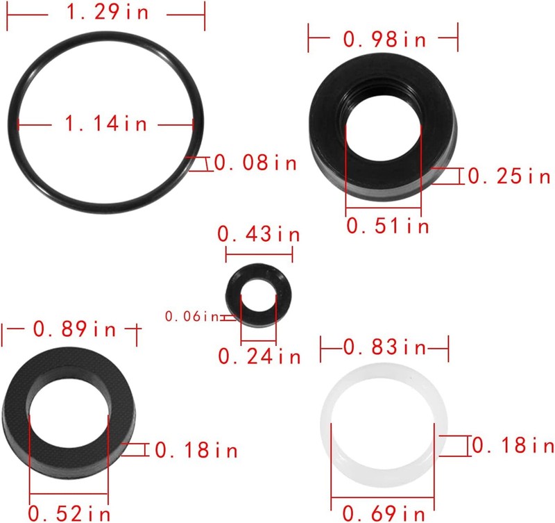 34262 Seal Kit for Cat Pump 66DX 6DX Pressure Washer Pump 66DX40G1I, 6DX35G1I gallery