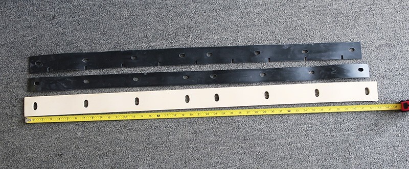 SQUEEGEE BLADE KIT FOR KENT KA-33 SELECT SCRUB, DURA SCRUB, 8 HOLES, 43″ LENGTH