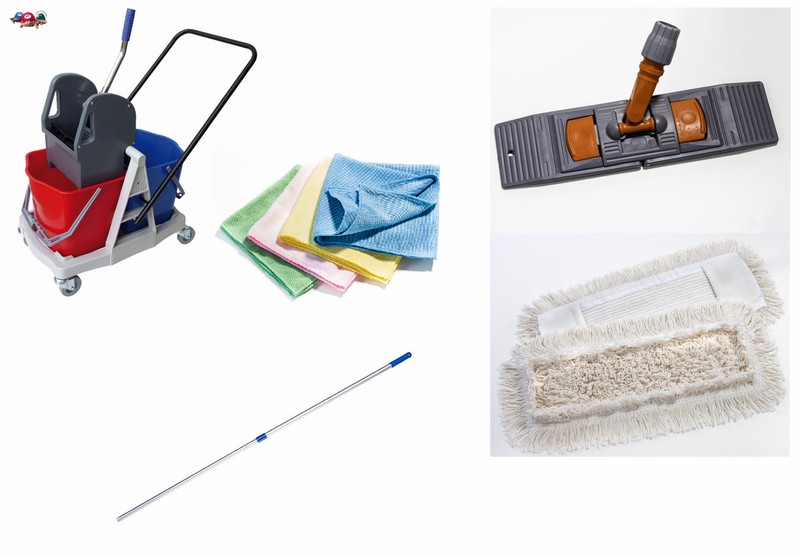 Cleaning Trolley Mop Set 50 cm Floor Mop Mop Floor Mop Set Micro