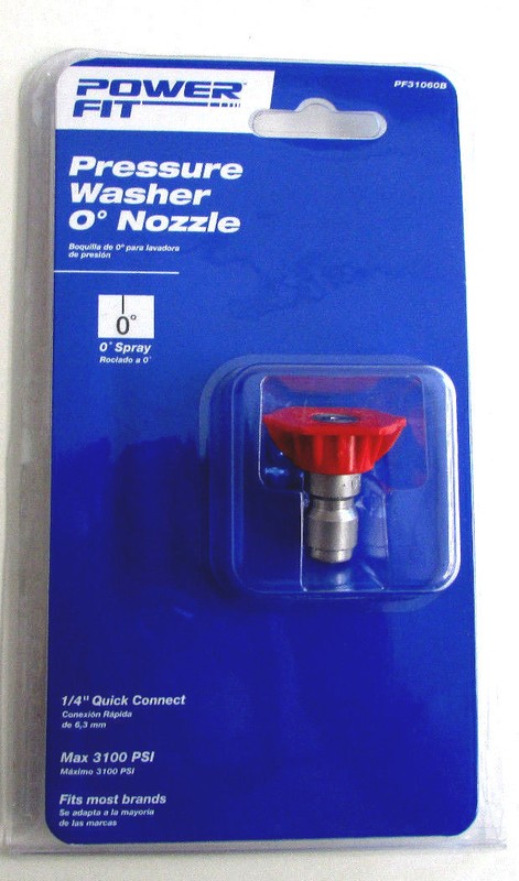 PowerFit QC Pressure Washer Nozzle PF31060B 1/4" Quick Connect NEW