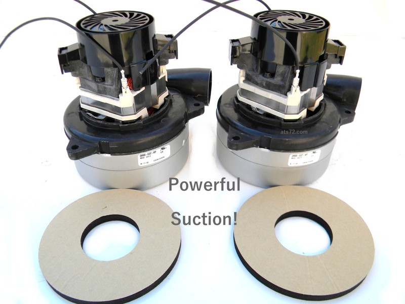 Carpet Cleaning Extractor 2-Stage Extractor Vacuum Motors (Set Of 2) W/Gasket