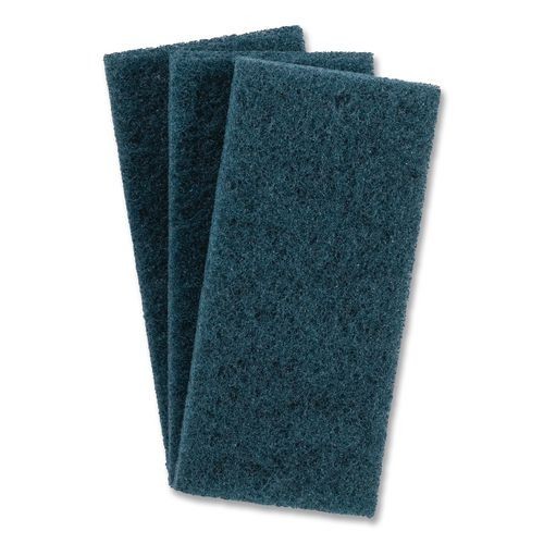 3M Doodlebug Medium-Duty Scrub Pad, 4.62 x 10, Blue, 20/Carton