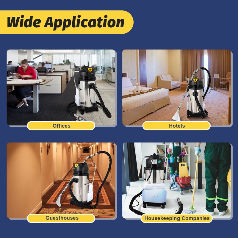 3in1 40L Commercial Carpet Cleaning Machine,Vacuum Cleaner Extractor gallery