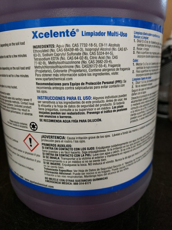 Spartan Xcelente Multi-Purpose Cleaner (1 Gallon) gallery