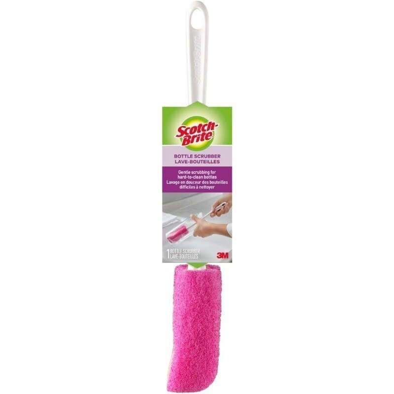 Water Bottle Scrubber Safe on Glass Plastic and Stainless Steel NEW