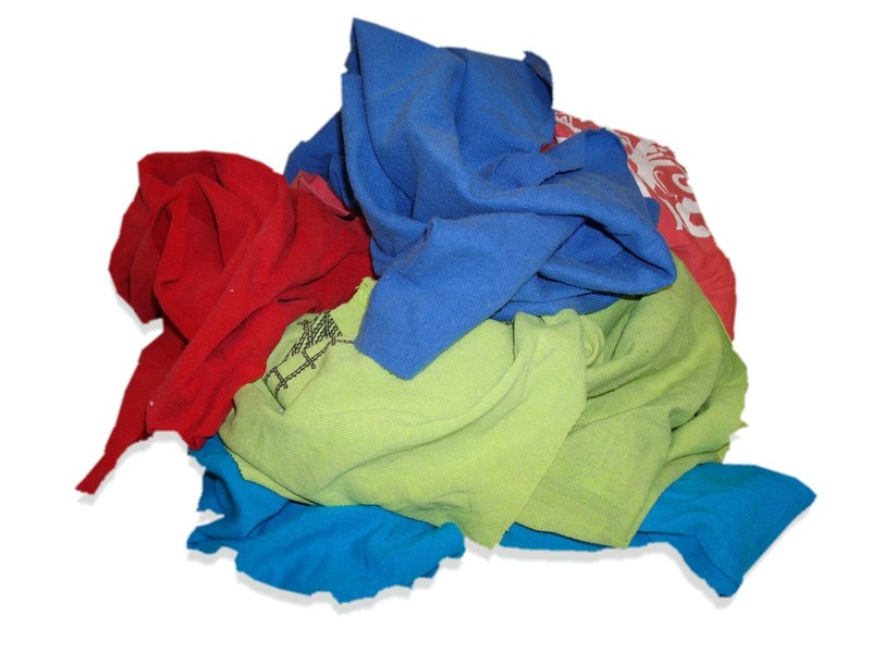 Color Knit Rags - Wiping Cleaning Cloth - 25 LB Box gallery