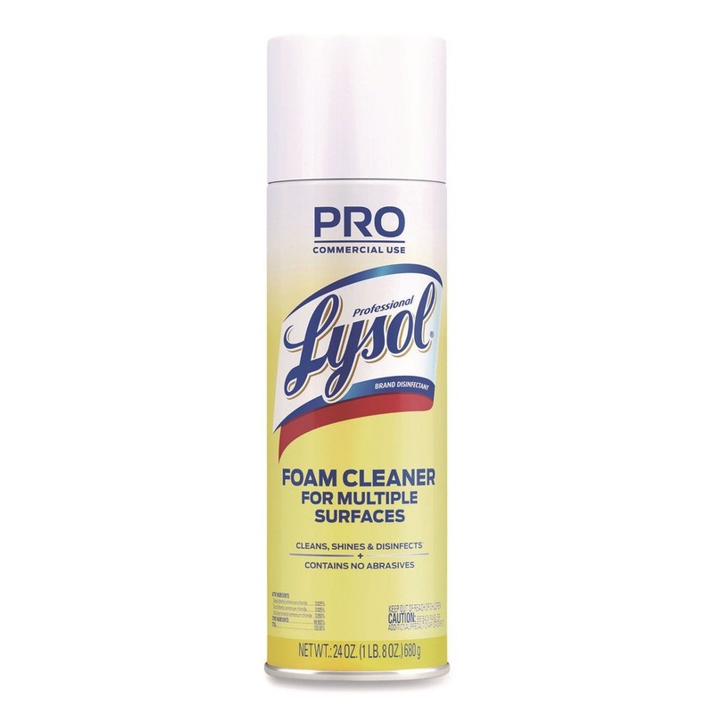 Professional LYSOL Brand 02775CT 24 oz. Aerosol Foam Cleaner (12/Carton) New gallery