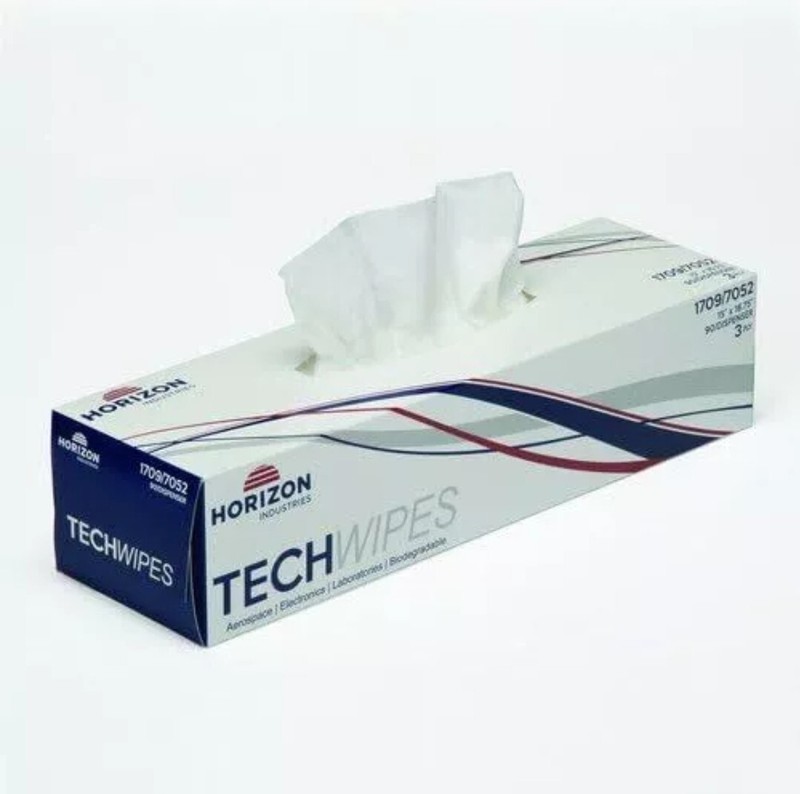 Horizon Industries 1709/7052 TechWipes 15" x 16.75" 90 Dispenser 3 Ply gallery