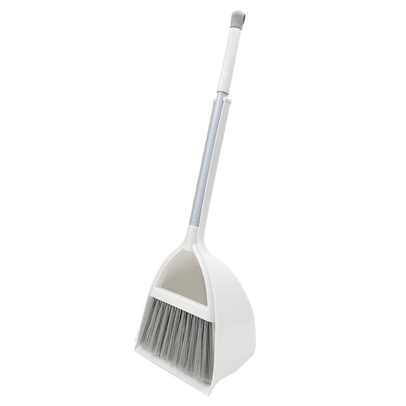 Small Broom and Dustpan Set, Household Mini White