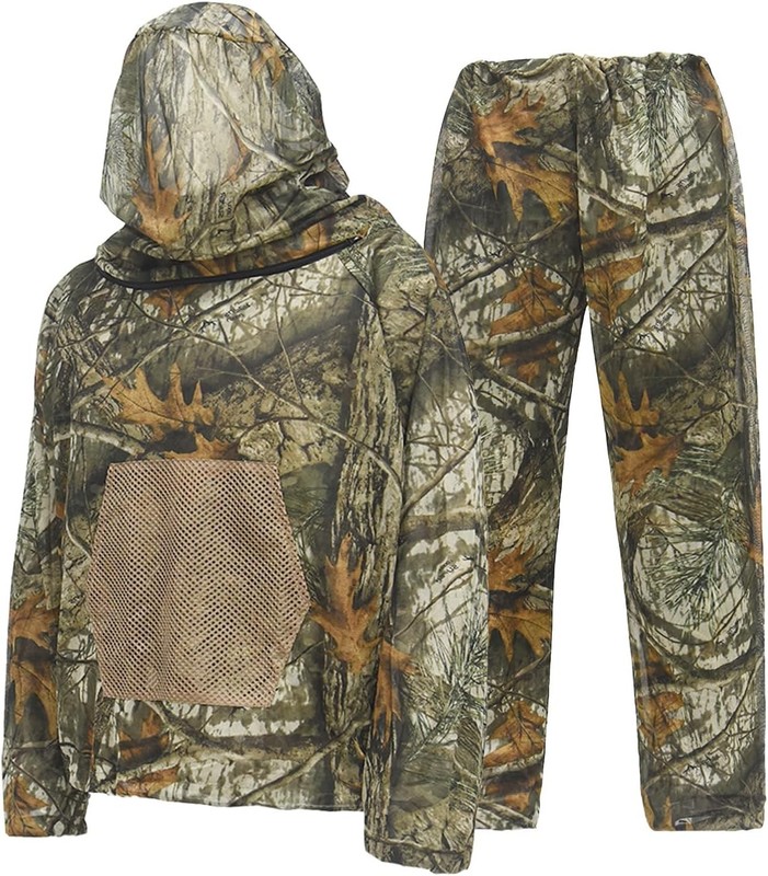 Mosquito Suits, Net Bug Pants & Jacket Hood Sets – Ultra-fine Mesh – With